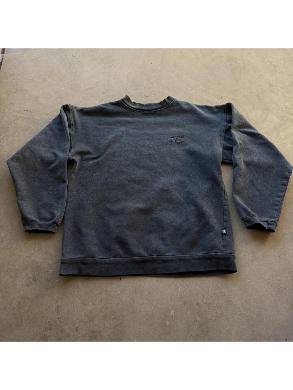 Vintage 80s Rip Curl Surf Faded Wash Crewneck Grunge 90s